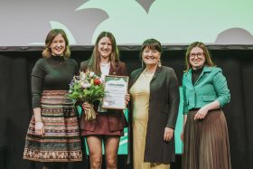 v.l.n.r.: Bundesministerin Claudia Bauer, Bundesrätin Antonia Herunter, Landesobfrau Carolin Kogler, Landeshauptmann-Stellvertreterin Manuela Khom  (c)sofly